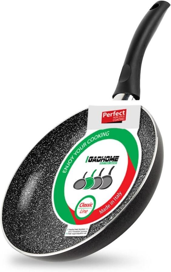 Antiaanbak Pan 24 cm Inductie Geschikt voor Alle Kookplaten Aluminium met Ergonomische Greep PFOA-vrij Vaatwasmachinebestendig Voor Eieren Vlees en Vis