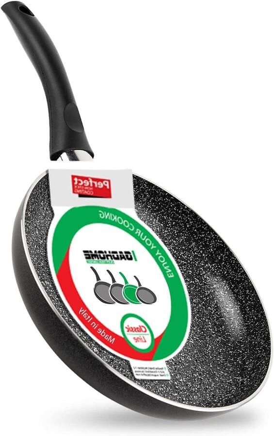 Koekenpan inductie Gezond koken PFOA-vrij 24 cm Zwart