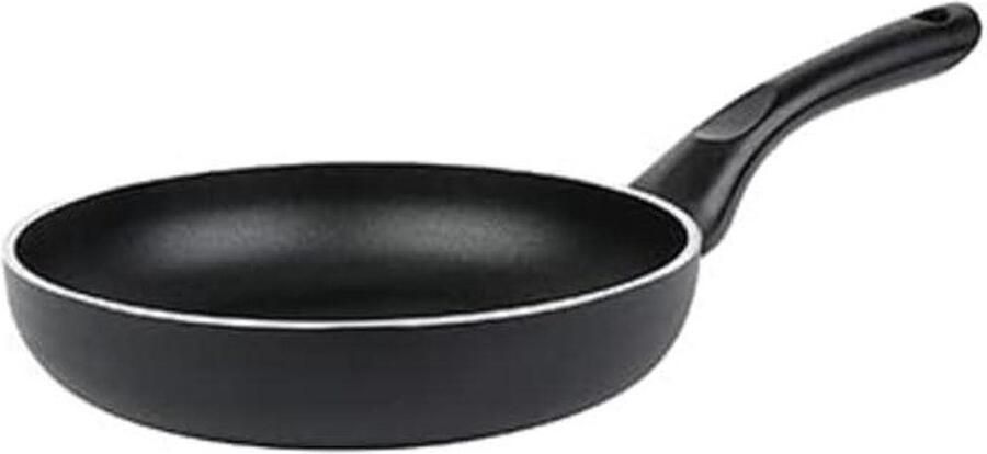 Koekenpan Inductie Grillpan Braadpan Vlees Groenten Bakken Antiaanbaklaag Dikke Bodem Ø 20 cm Zwart