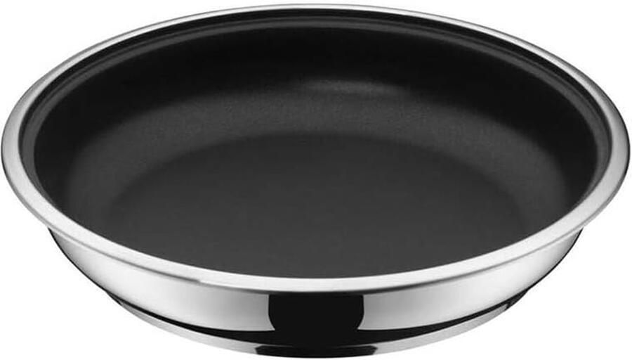 Koekenpan Inductie Koekenpan met anti-aanbaklaag Vetarm Braden Afneembare Handgreep 28 cm Zilver