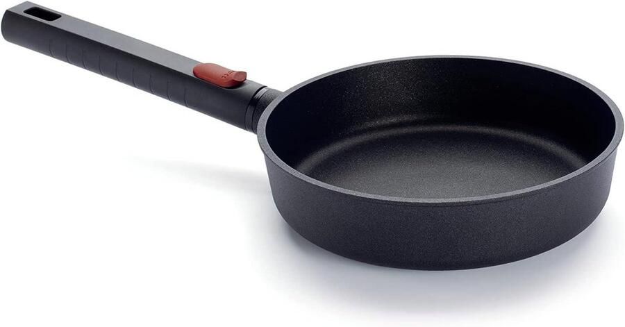 Koekenpan Inductie Koekenpan met steel Snel en gemakkelijk koken Afneembare steel Ø 20 cm Zwart