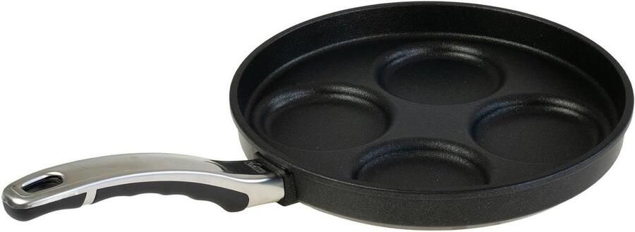 Koekenpan inductie Koken en bakken 4-voudige anti-aanbaklaag 26 cm Zwart