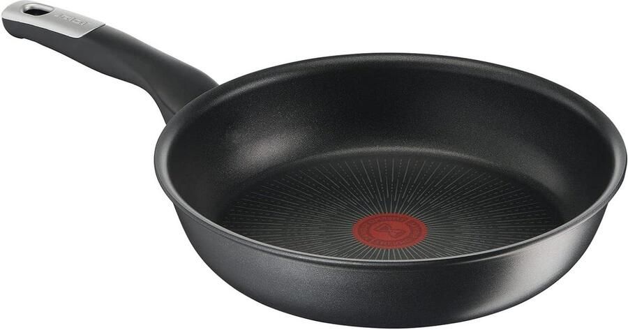 Koekenpan Inductie Koken en Bakken Titanium Krasbestendig 22 cm Zwart