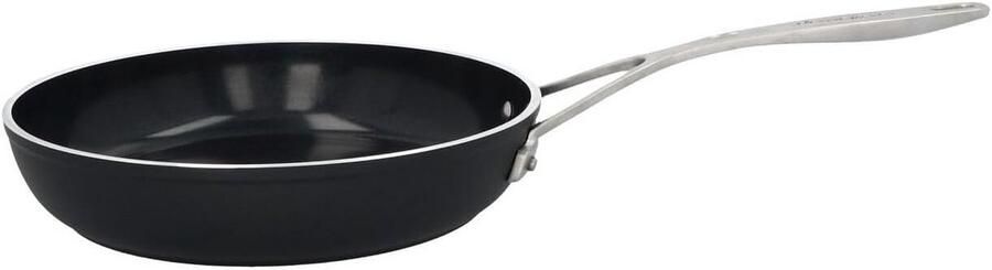 Koekenpan Keramisch Antiaanbakpan Koken en Bakken Ovenbestendig 24 cm Zwart