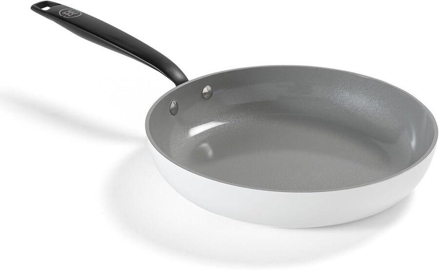 Koekenpan Keramisch Koekenpan Anti-aanbak Gezond Koken PFAS-vrij Ø 28 cm Wit