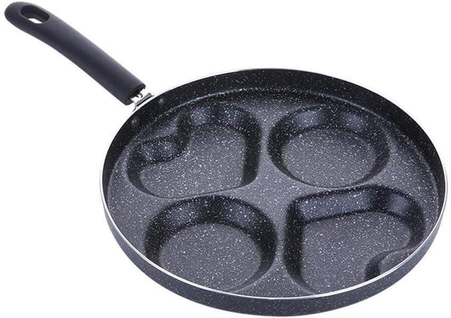 Koekenpan Keramische Coating Steakpan Bakpan Lekker Koken Gelijkmatige Warmtegeleiding 28 cm Diameter Zwart