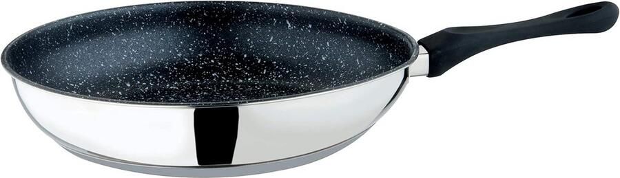 Koekenpan Keukenpan Bakpan Snel Koken Antiaanbaksteen Coating 32 cm Zwart