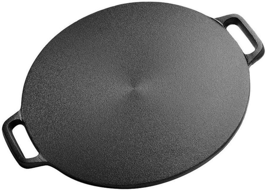Koekenpan Pannenkoekenpan Thuis koken Gietijzeren constructie 32cm diameter Zwart