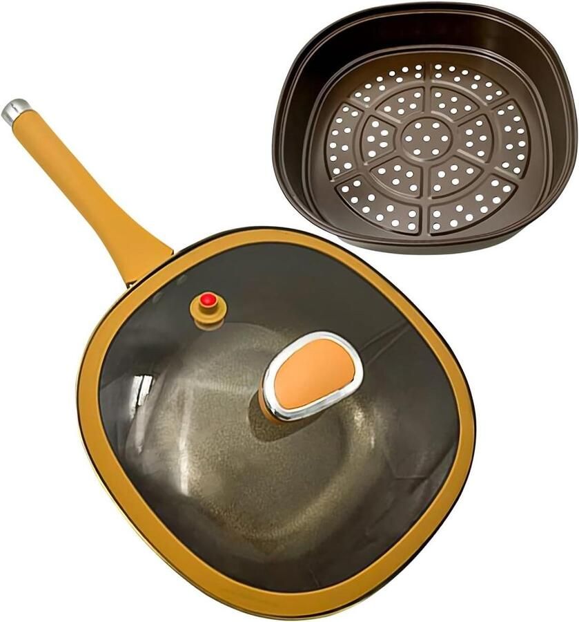 Koekenpan Koekenpannen Koken Efficiënte warmteverdeling 30 cm A