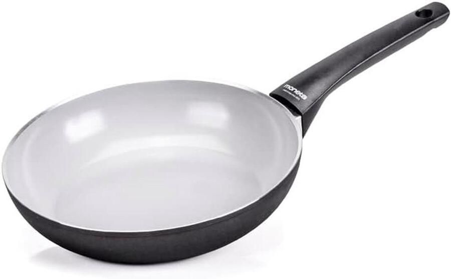 Koekenpan Koekepan Aluminium Dagelijks Koken Natuurlijke FineGres Coating 20 cm Zwart