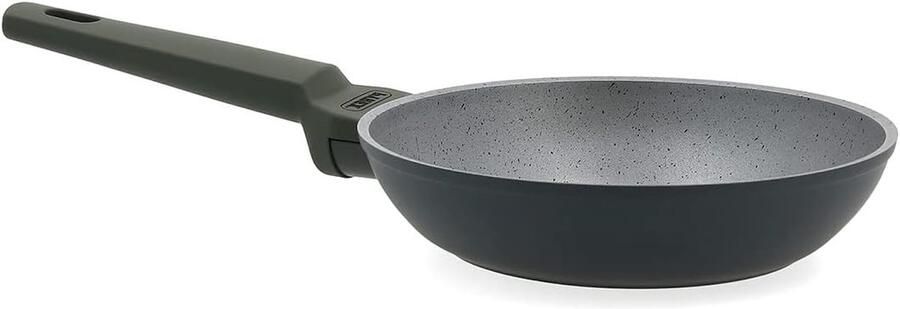 Koekenpan Koekepan Aluminium Koken en Bakken Speciale Inductiebodem 20 cm Grijs