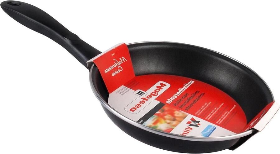 Koekenpan Koekepan Bakpan Veelzijdig Koken Dubbele Antiaanbaklaag 20 cm Zwart
