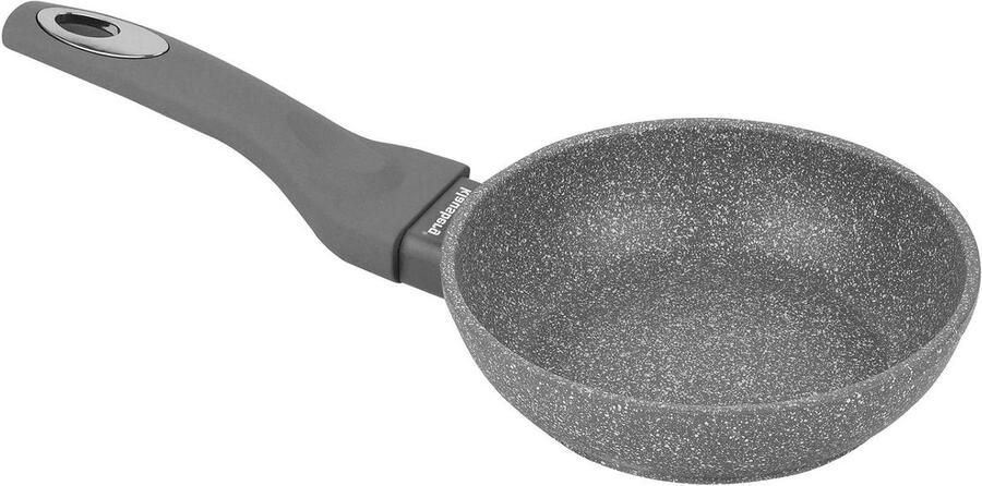 Koekenpan Koekepan Braadpan Gezond Koken Marmer Coating 26 cm Grijs