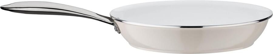 Koekenpan Koekepan Braadpan Koken Bakken Keramische Antiaanbaklaag 28 cm Wit