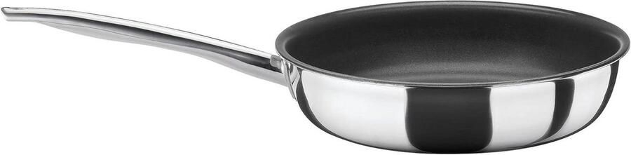 Koekenpan Koekepan Frying Pan Koken en Bakken Hercoatbare Anti-aanbaklaag 24 cm Zilver