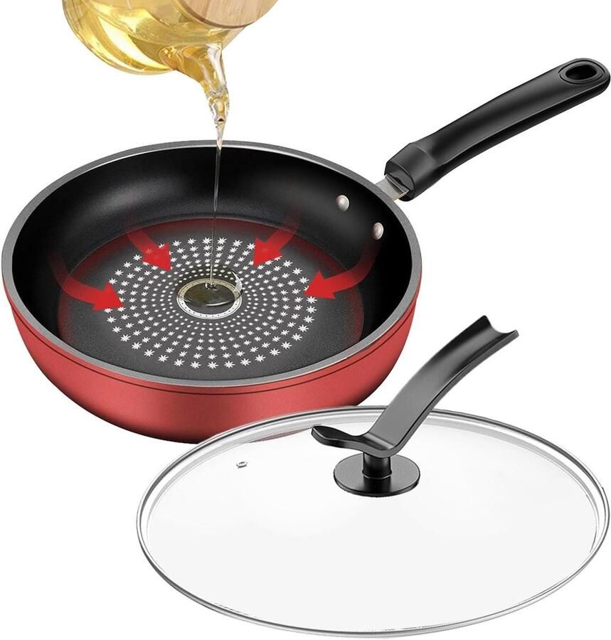 Koekenpan Koekepan Koekenpan Koken Antiaanbaklaag 26 cm Zwart