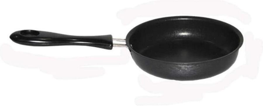 Koekenpan Koekepan Ontbijt Eieren Bakken Antiaanbak Keramische Coating 12 cm Diameter Zwart