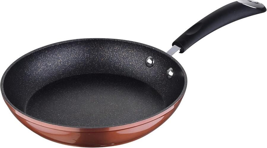 Koekenpan Koekjespan Bakpan Dagelijks Koken Gesmeed Aluminium Ø 20 cm Koper Metallic