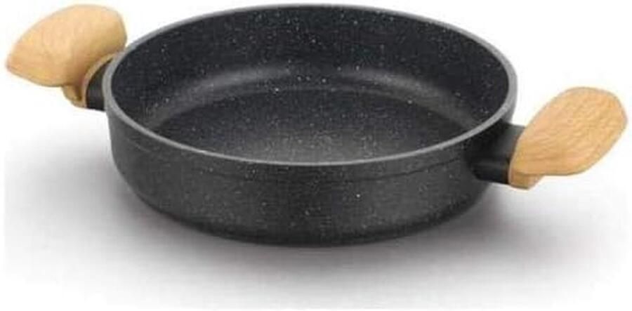 Koekenpan Koekjespan Grillpan Gezond Bakken Krasbestendige Coating 20 cm Zwart