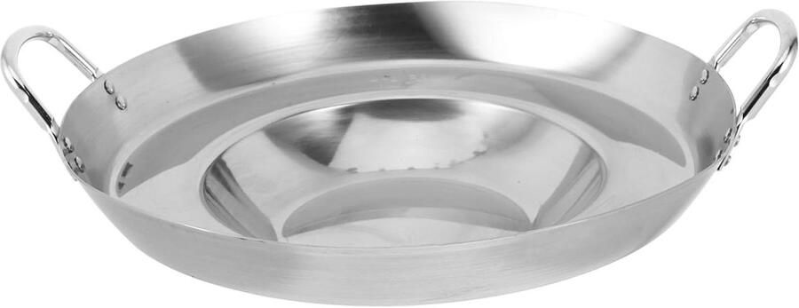 Koekenpan Koekjespan Grillpan Pannenkoeken Bakken Anti-aanbaklaag 42.5 cm Lengte Zilver