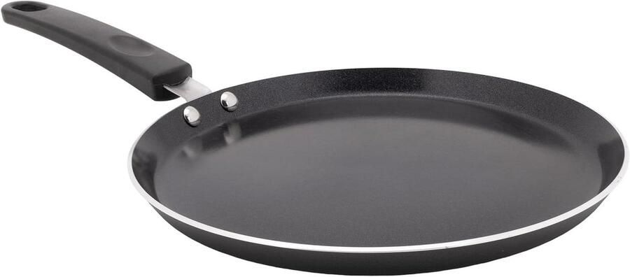 Koekenpan Koekjespan Pannenkoeken Bakken Anti-aanbaklaag 25 cm Zwart