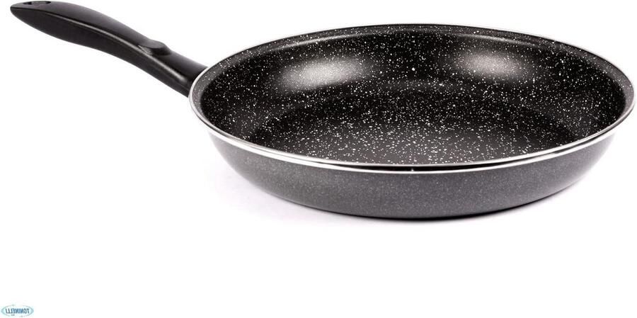 Koekenpan Koekpan Koekenpan Koken en Braden Geschikt voor Inductie 20 Centimeter Zwart