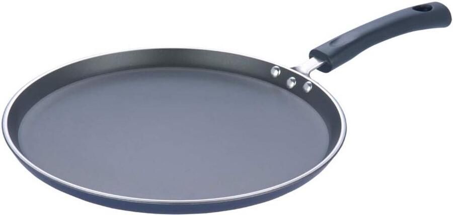 Koekenpan Koekplaat Pannenkoeken Bakken Antiaanbaklaag 28 cm Zwart