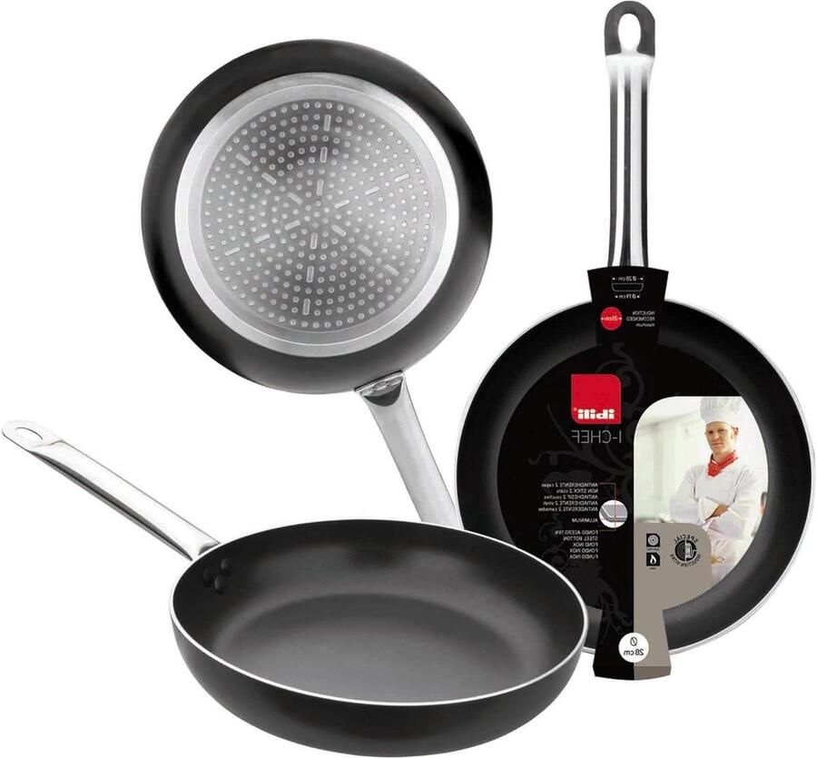 Koekenpan Koken Antiaanbaklaag 20 cm Zwart