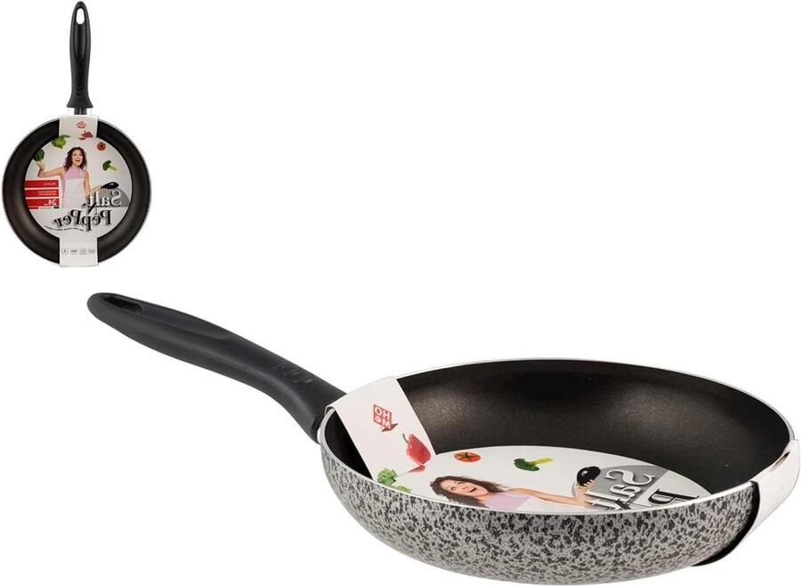 Koekenpan Koken Antiaanbaklaag 24 cm Zwart