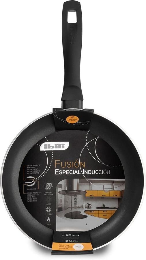 Koekenpan Fusion Koekenpan met antiaanbaklaag Dagelijks koken Geschikt voor inductie 26 cm Zwart