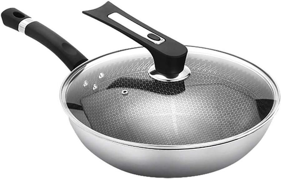 Koekenpan Koken Antiaanbaklaag 30cm Zilver