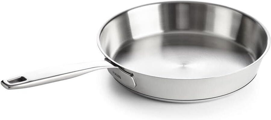 Koekenpan Koken Inductie Geschikt 28 cm Zilver