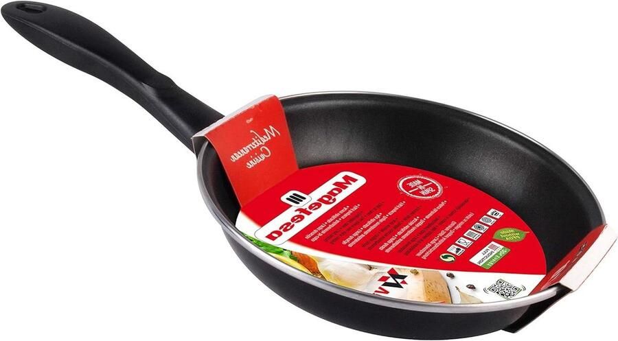 Koekenpan Koken op fornuis Hoge energieprestatie 42 x 24 cm Zwart