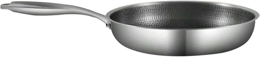 Koekenpan Koken Roestvrij staal 28 cm Zilver