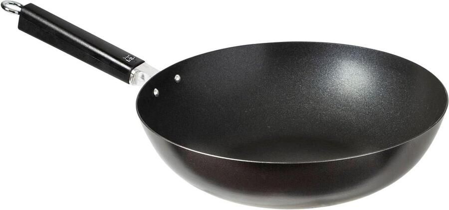 Koekenpan Koken Versterkte antiaanbaklaag 30 cm Zwart