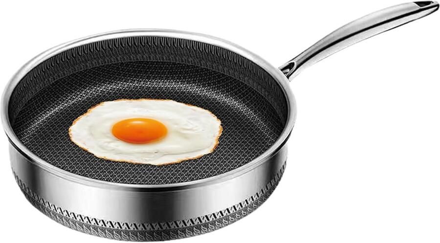Koekenpan Kookgerei Thuis Koken Antiaanbaklaag 30 cm Zwart