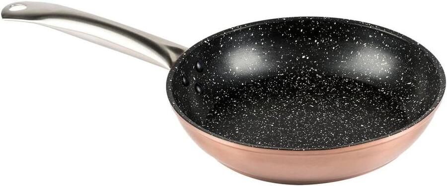 Koekenpan Kookpan Aluminium Gelijkmatig Koken Anti-aanbakontwerp Ø 22 cm Zilver