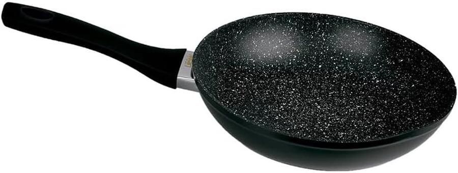 Koekenpan Kookpan Aluminium Lekker Koken Antiaanbaklaag 32 cm Zwart