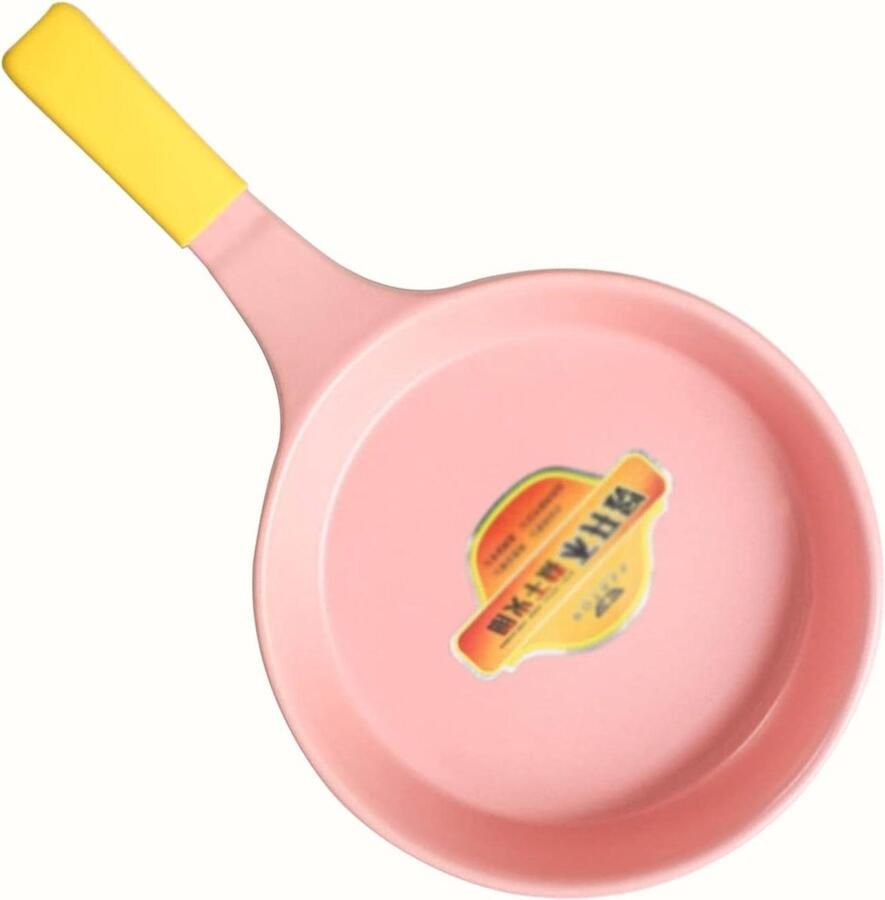 Koekenpan Kookpan Antiaanbakpan Koken en Bakken Keramische Warmtegeleiding 19 cm Diameter Roze