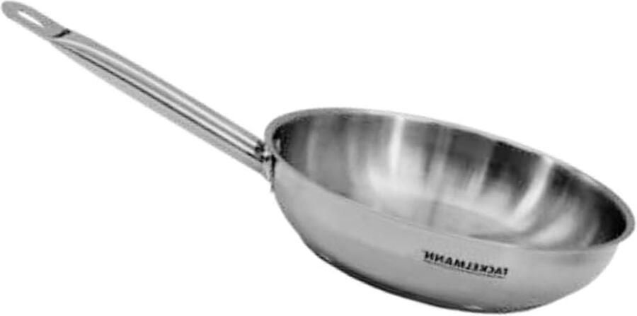 Koekenpan Kookpan Braadpan Dagelijks Koken PFAS-vrij Roestvrij Staal 20 cm Grijs