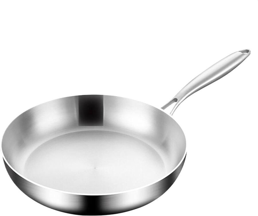 Koekenpan Kookpan Dagelijks Koken Anti-aanbaklaag 24 cm Zilver