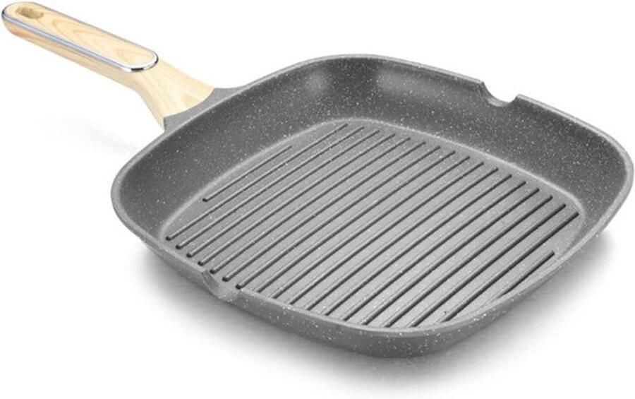 Koekenpan Kookpot Wok Gezond Koken Antiaanbak Oppervlak 29 cm Zwart