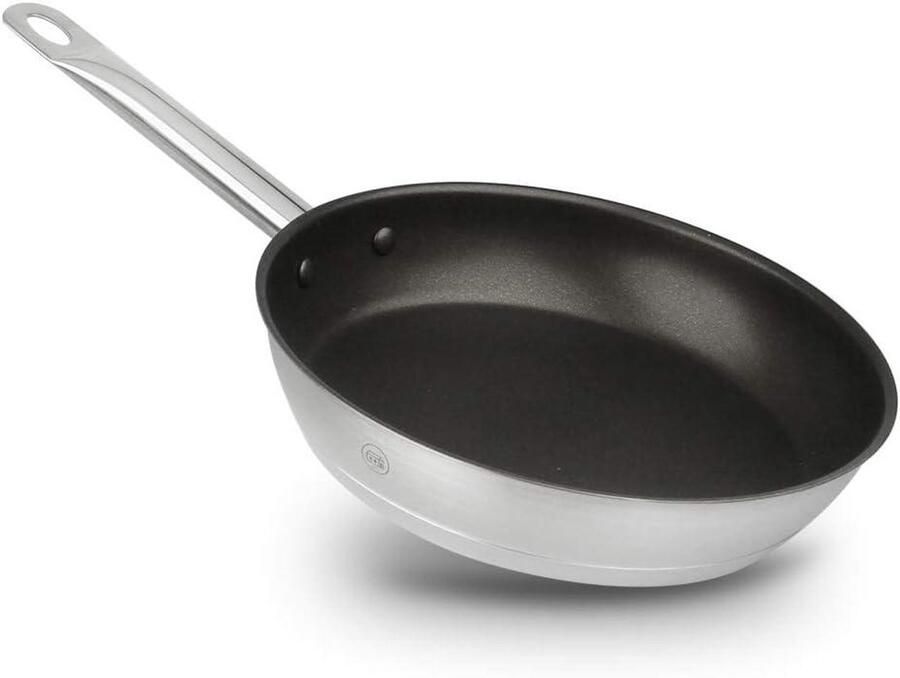 Koekenpan Koopgerei Dagelijks Koken Vaatwasmachinebestendig 24 cm Diameter Zilver