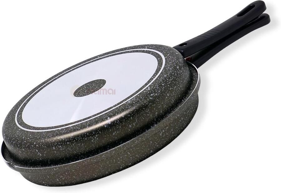 Koekenpan Koopgerei Gelijkmatig Bakken Antiaanbaklaag 28 cm Zwart