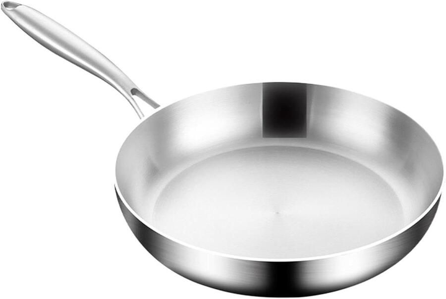 Koekenpan Kookpan koekenpan Huishoudelijk koken Antiaanbaklaag 24 cm Multicolor