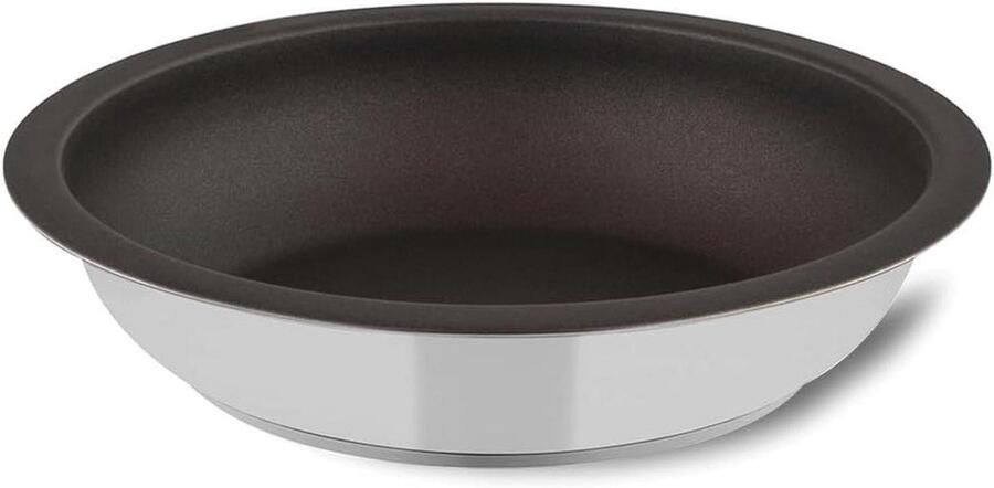 Koekenpan Koopjes pan Koken en braden Afneembare handgrepen 24 cm Zilver