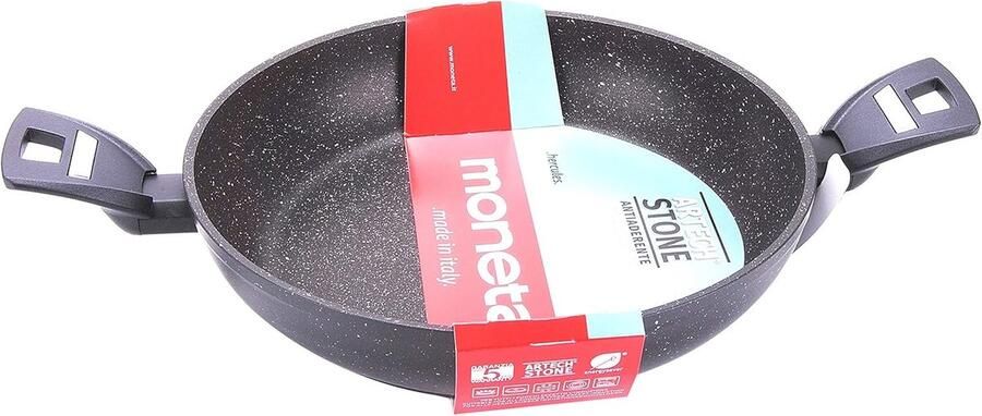 Koekenpan Koopjespan Lekker Koken Artech Stone Coating 28 cm Zwart