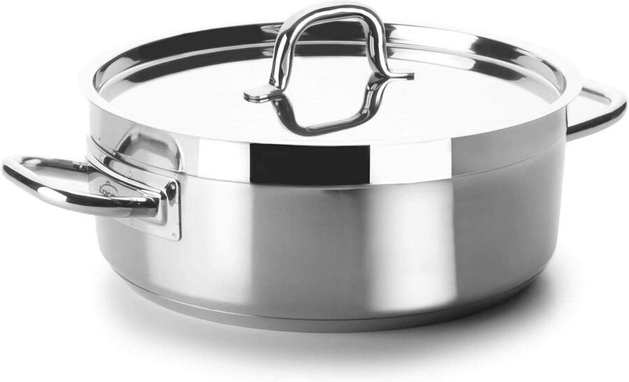 Koekenpan Koopman pan Koken en braden Thermorend bodem 32 cm Zilver