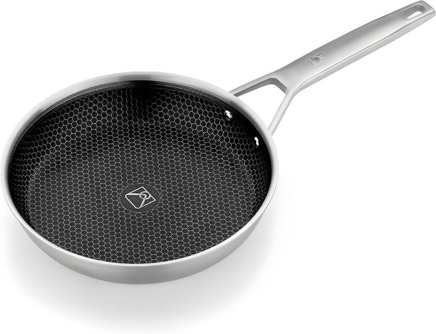 Koekenpan Koopman Pan Vlees Bakken Hybride Cel Technologie 20 cm Diameter Zilver