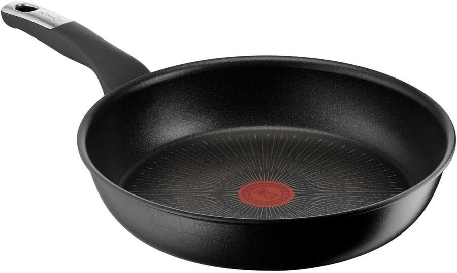 Koekenpan Lekker Koken Thermo Signaal 28 cm Zwart